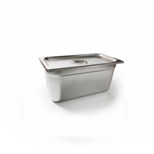 DEPOSITO GN ACERO INOX 1/3*15CM C/TAPA